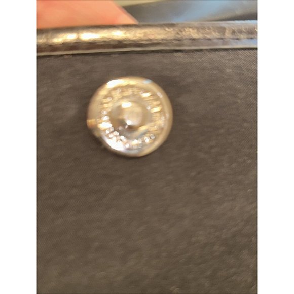 Lauren Ralph Lauren Vintage Black Nylon Baguette Bag With Shoulder Strap - Picture 15 of 16